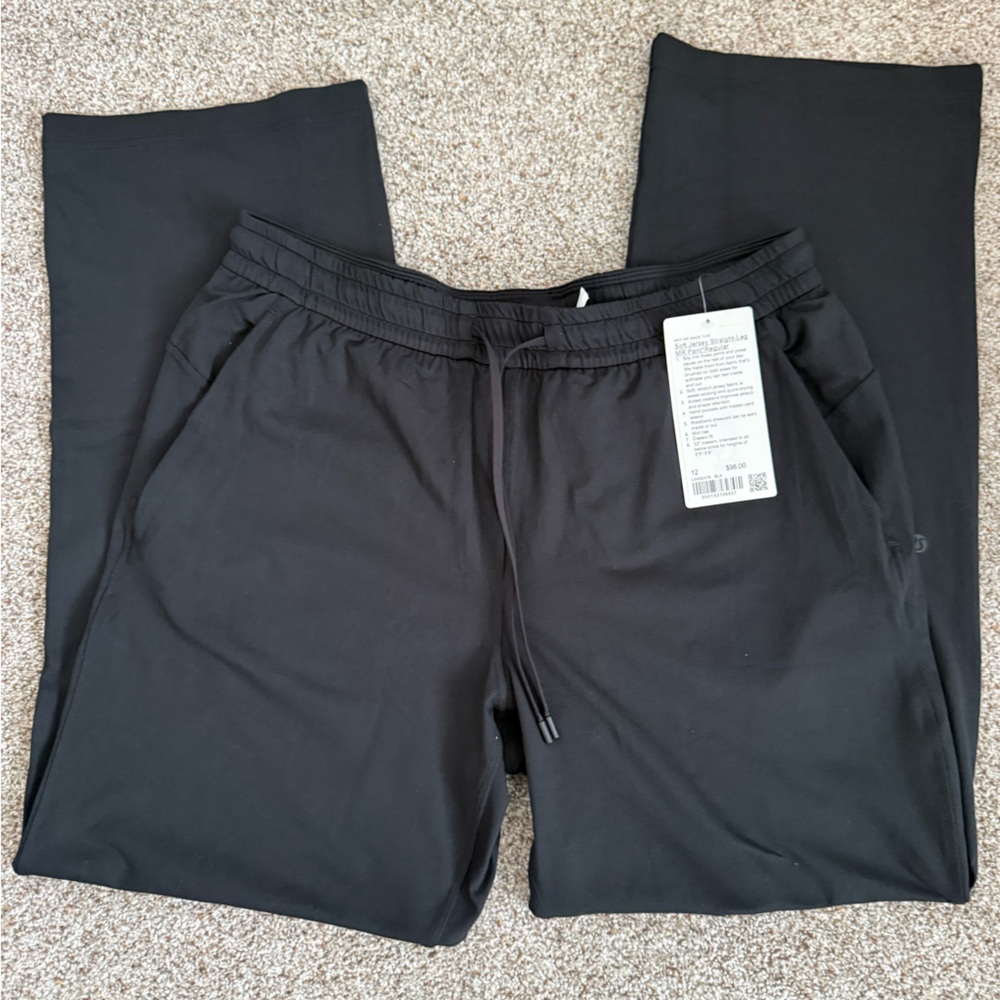 lululemon athletica Black Straight Leg Pants